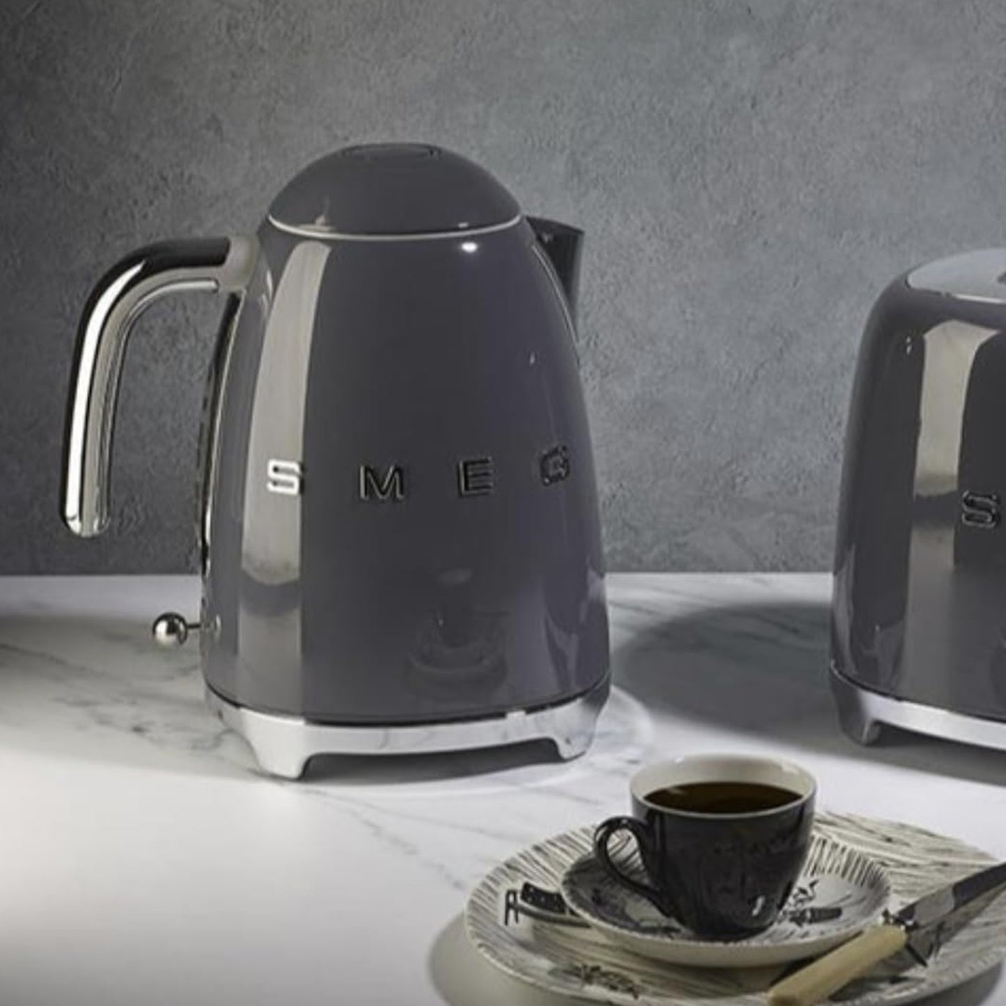 Smeg 50s Style Retro 1.7Lt Kettle Grey