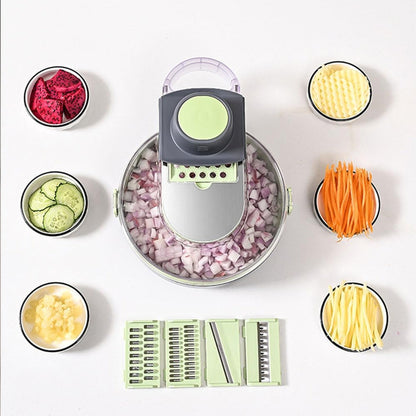 Vegetable cutter with interchangeable blades