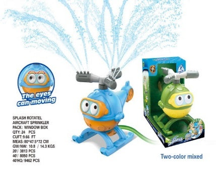 Splash Rotating Aircraft Water Sprinkler Assorted