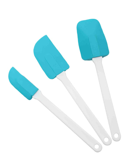 Progressive Rubber Spatula Set - White & Blue