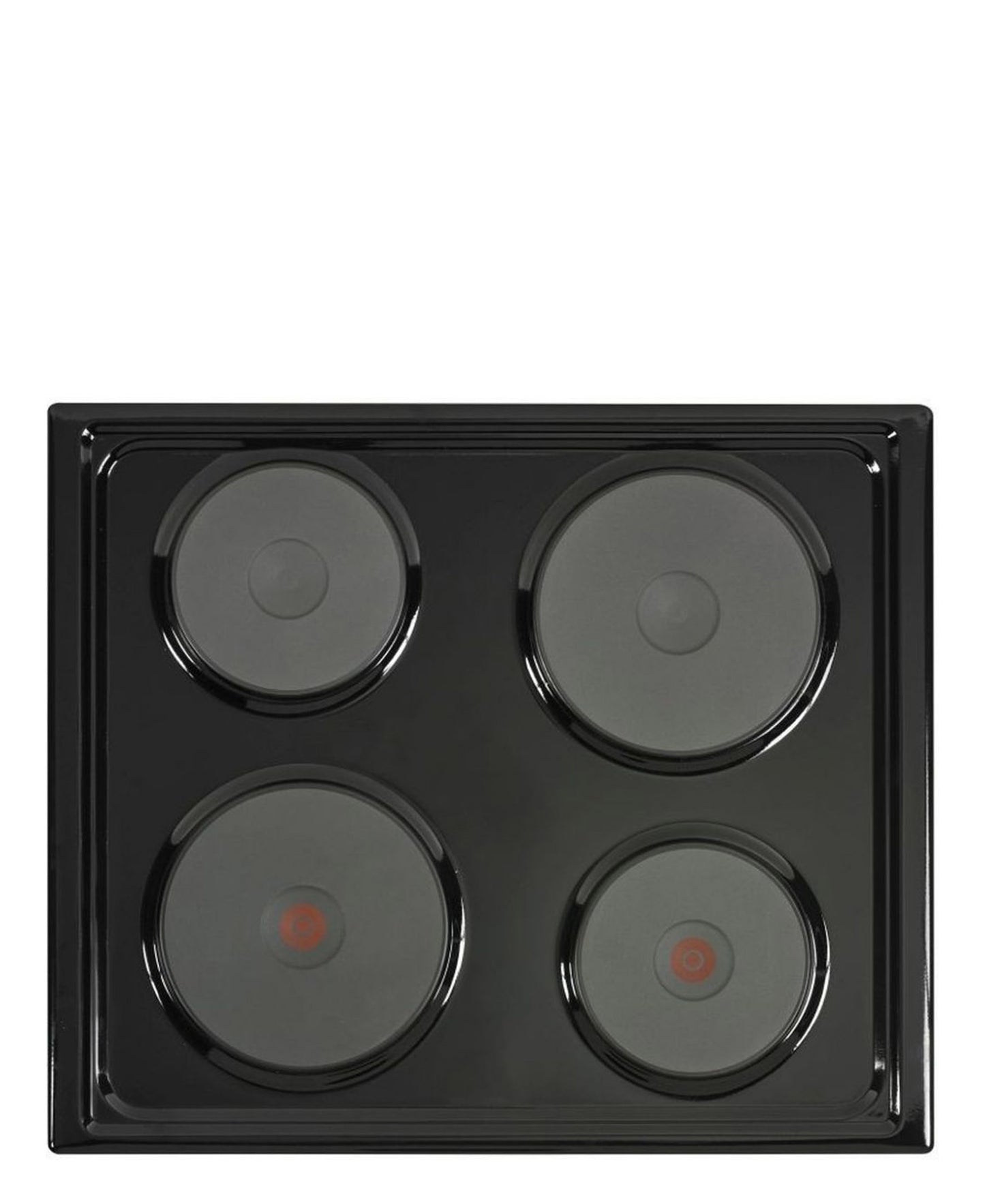 Defy 60cm Black Solid Electric Hob - Black