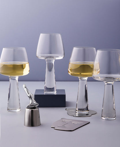 Carrol Boyes Elegant 4 Piece Wine Glass 325ml - Transparent