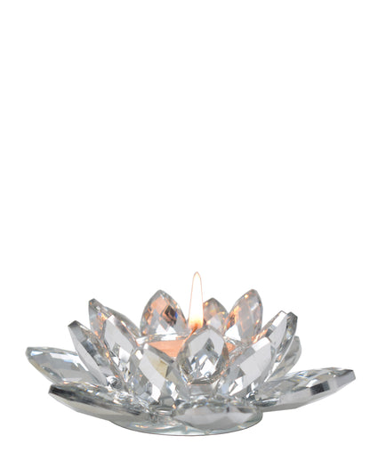 Urban Decor Protea Candle Holder 13 x 5cm - Silver