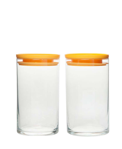 Kitchen Life 2 Piece 730ml Borosilicate Canister Set - Clear