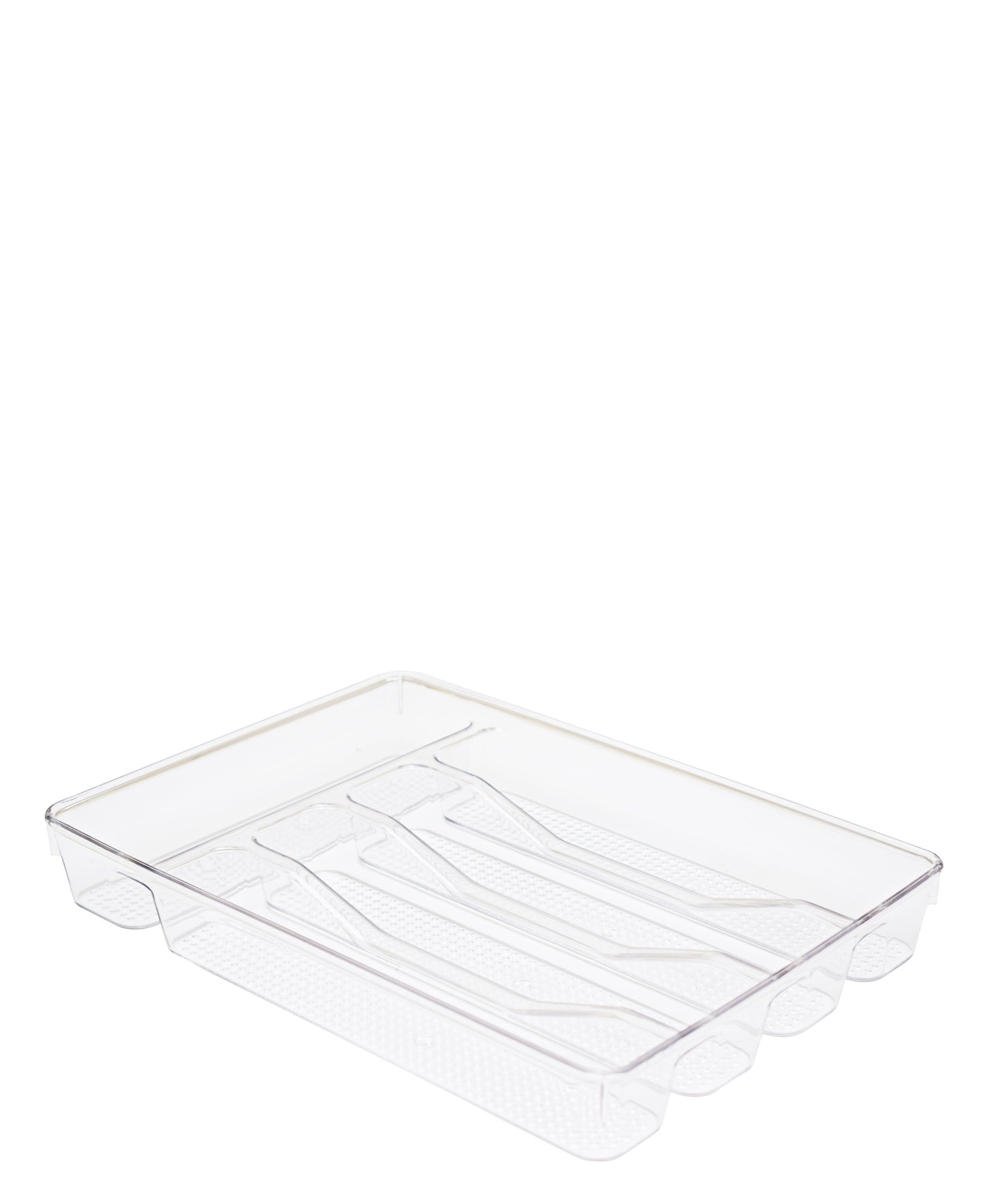 Aqua 33cm Cutlery Tray 5 Division - Clear