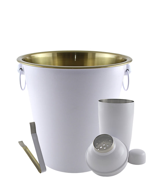 The Bar 4 Piece Barware Set - Matte White