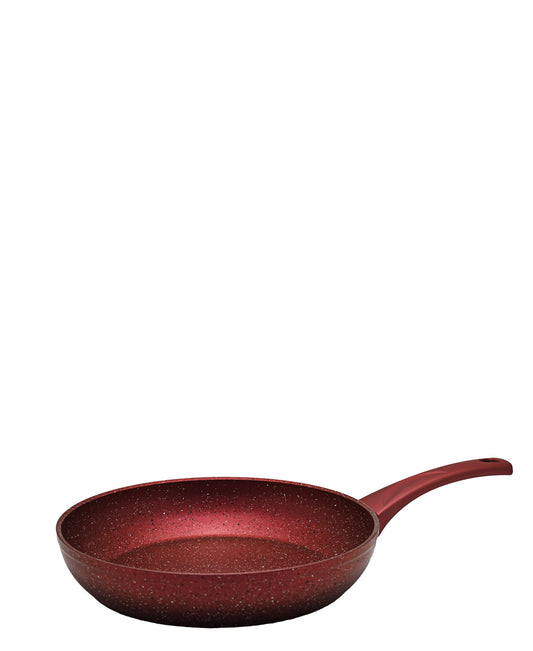 OMS Granite 28cm Frying Pan - Red