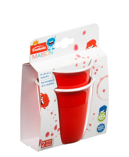 Trudeau Maison Set Of 2 Tumblers - Red