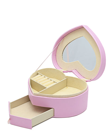 Urban Decor Heart shape Jewellery Box - Pink