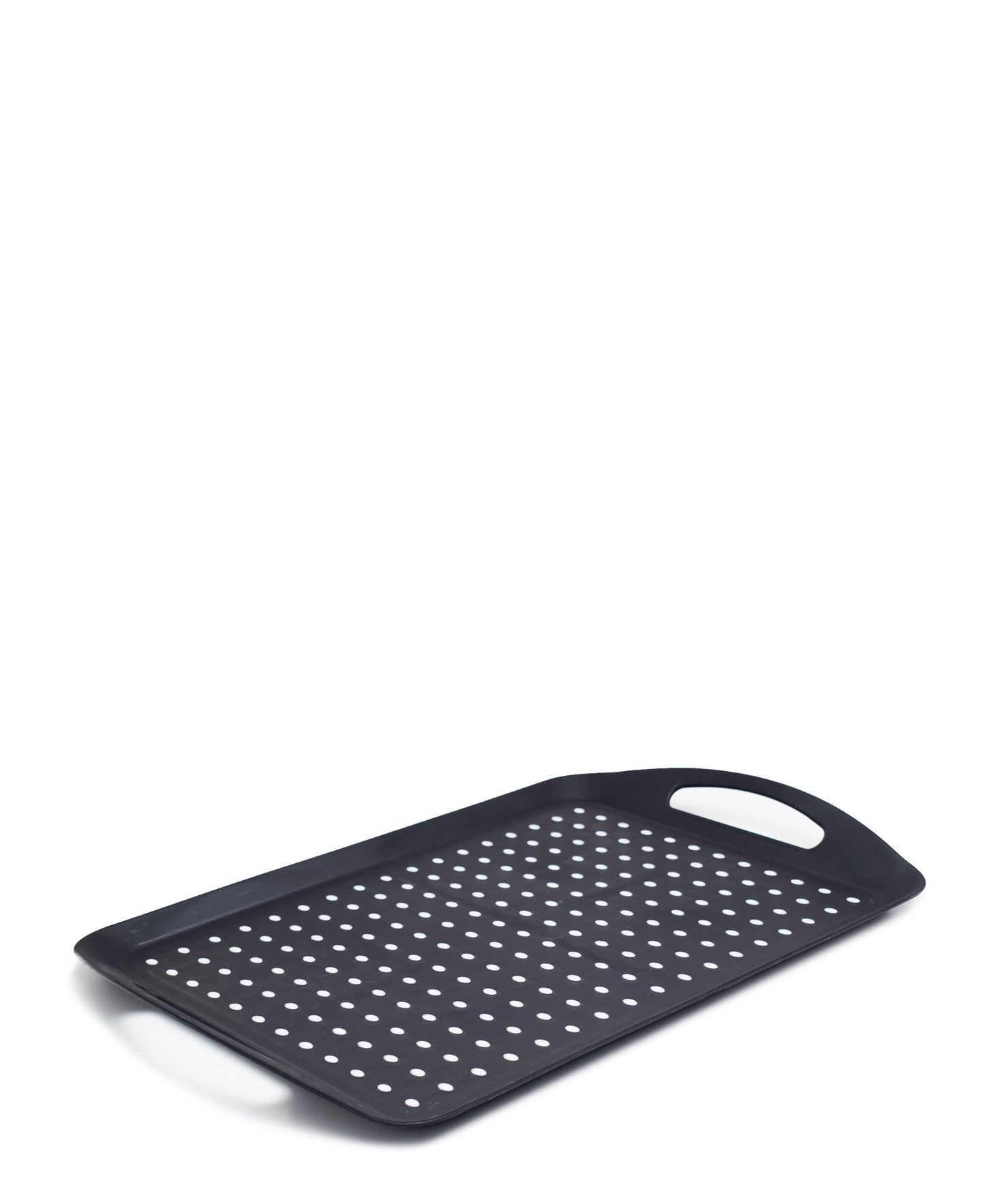 Table Pride Non Slip Plastic Food Tray - Black