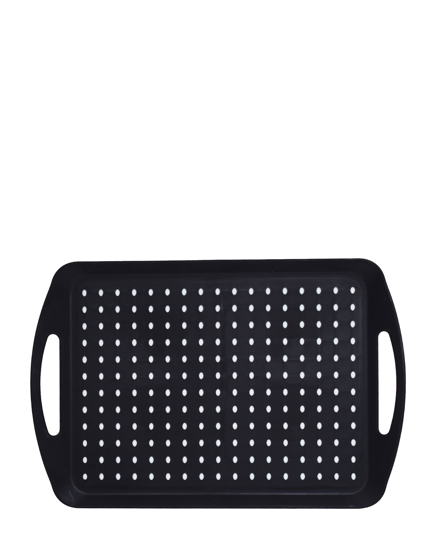 Table Pride Non Slip Plastic Food Tray - Black