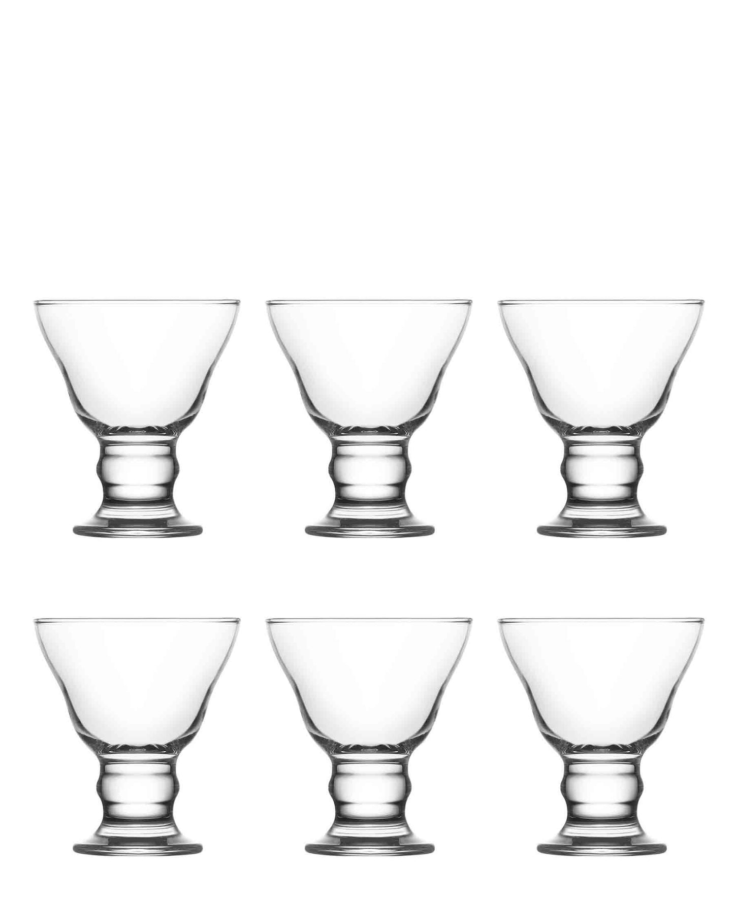 Table Pride Orion Glass Ice Cream Bowl - Clear