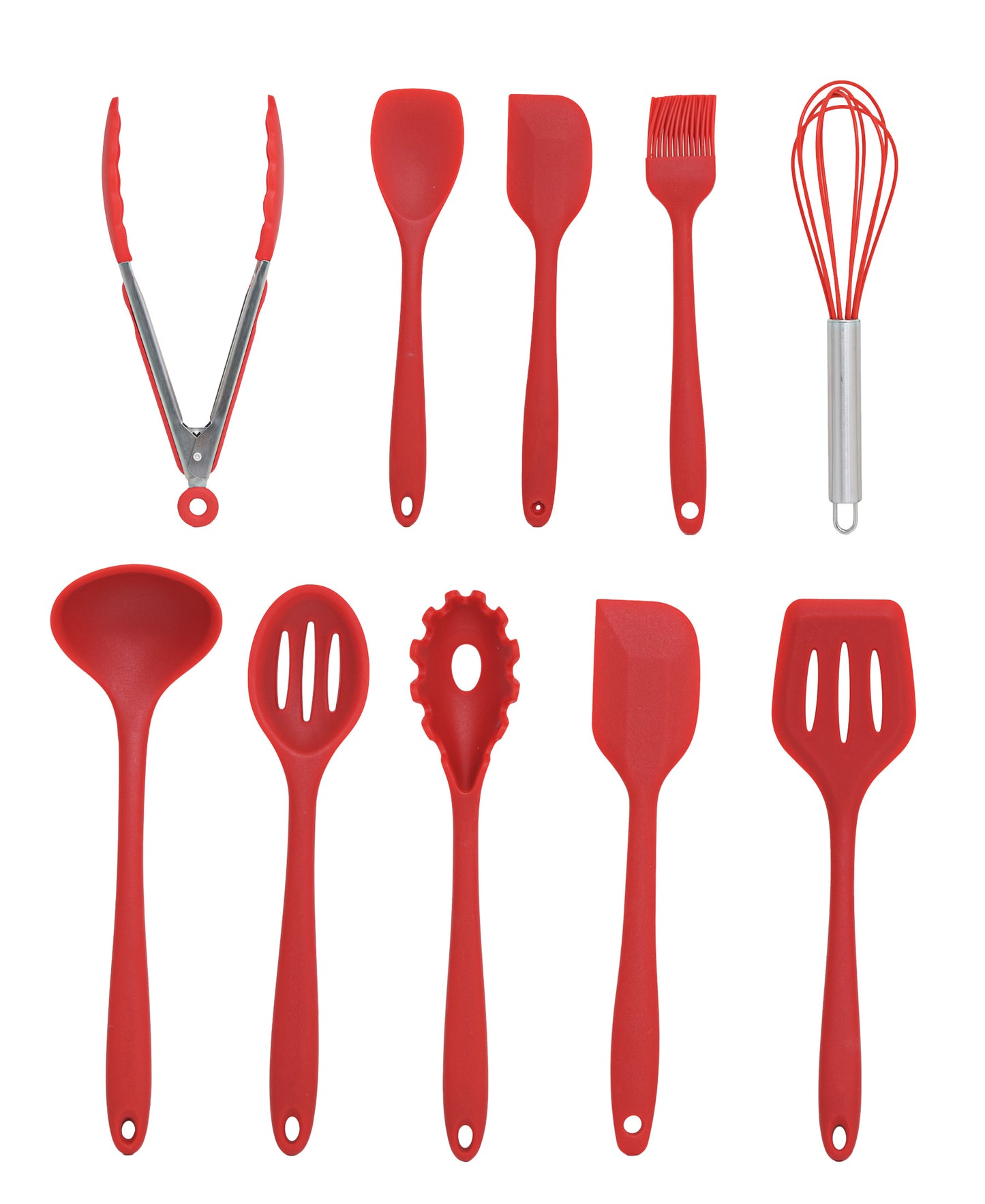 Standard Utensil Set 10 Piece - Red