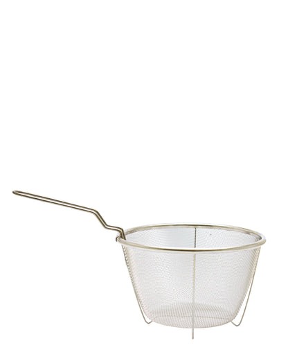 Kitchen Life Deep Round 18cm Fryer - Chrome