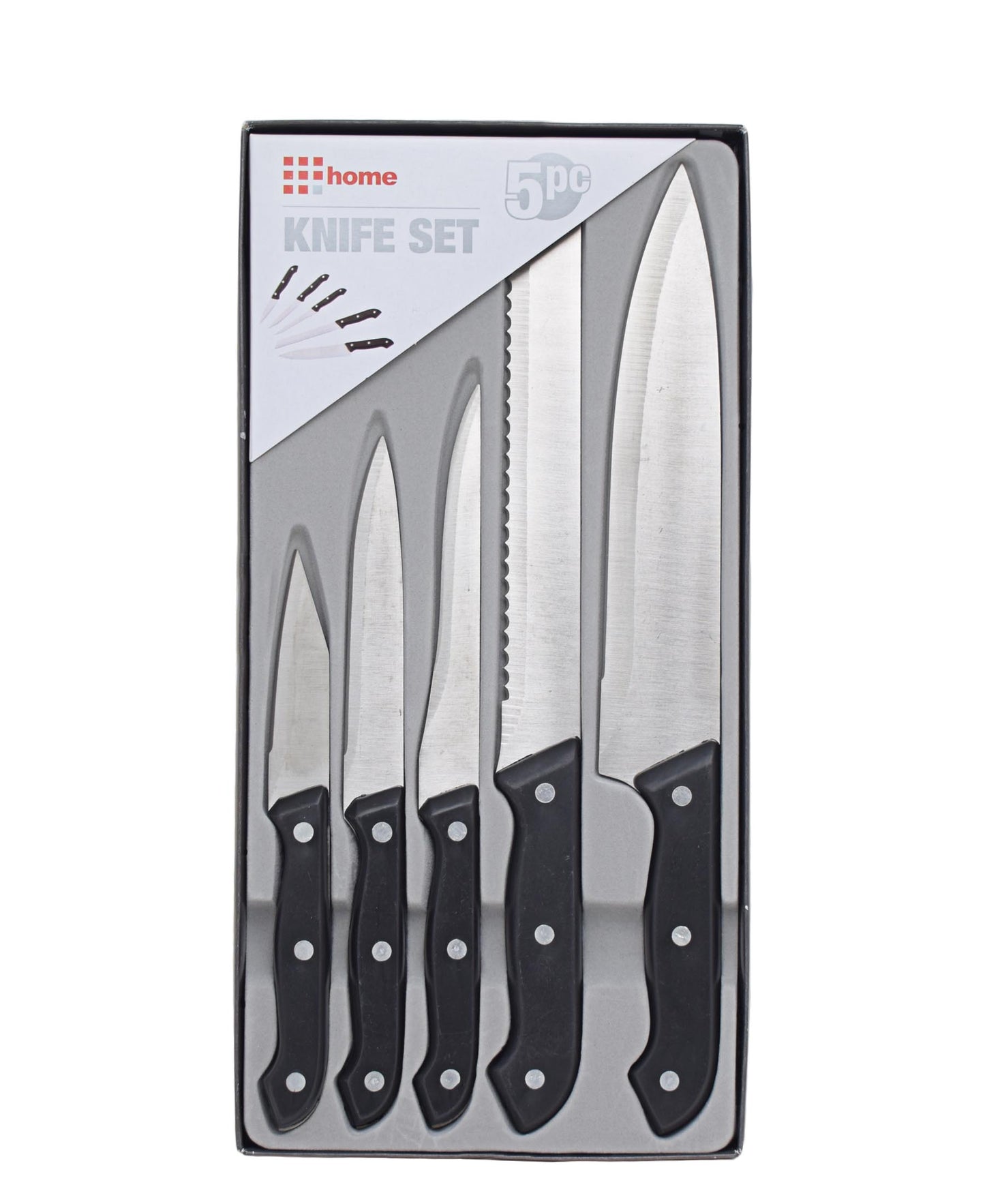 Table Pride Knife Set 5Pce-Black