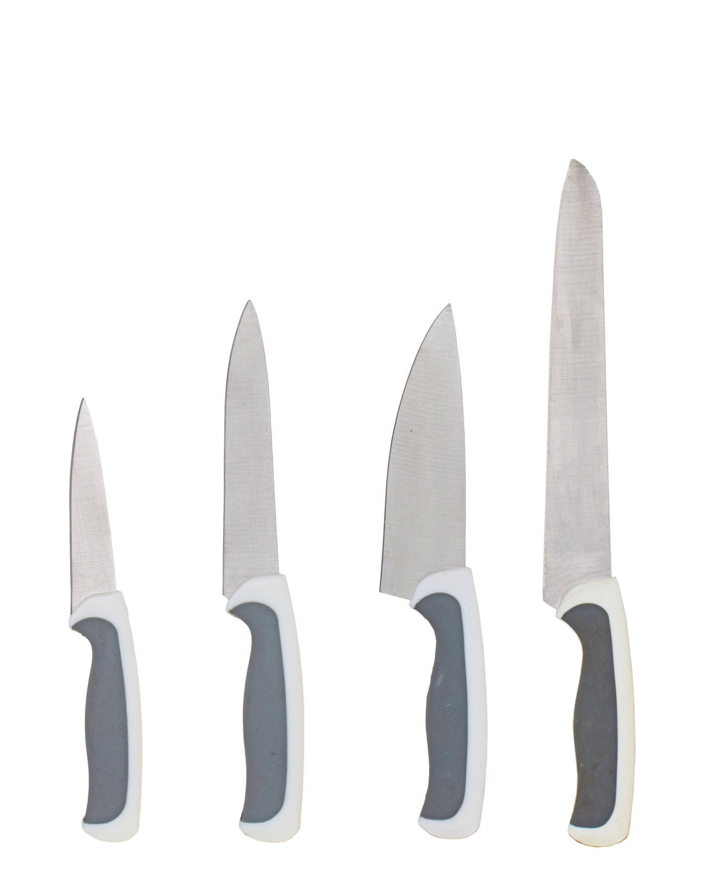 Kitchen King Knife Set 4 Piece - White & Grey