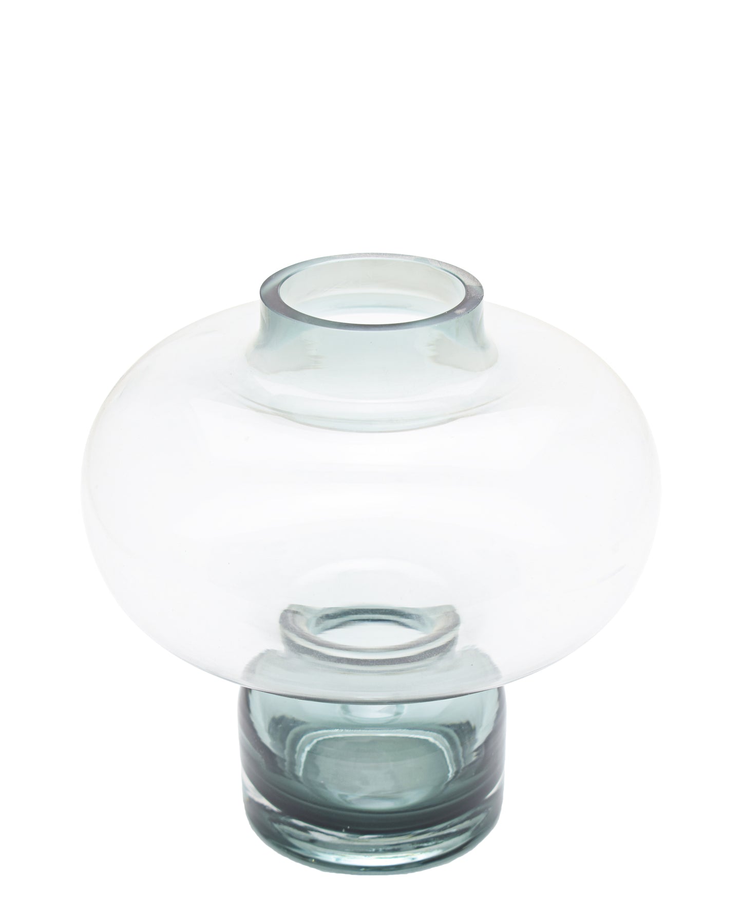 Urban Decor Smoked 20cm UFO Vase - Clear