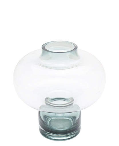 Urban Decor Smoked 20cm UFO Vase - Clear