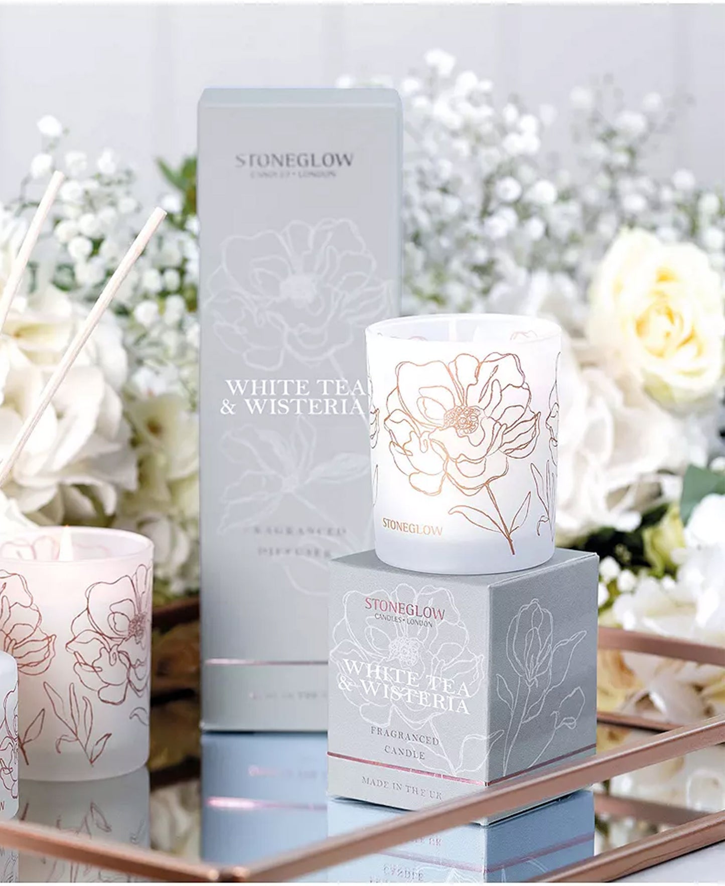 Stoneglow White Tea And Wisteria Tumbler