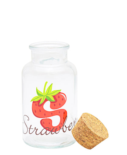 LAV Strawberry Jar With Cork Lid
