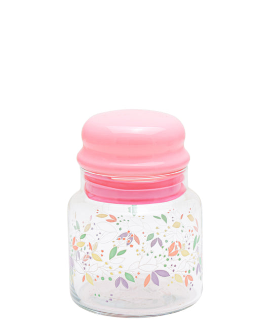 LAV 635ml Glass Jar With Lid - Pink