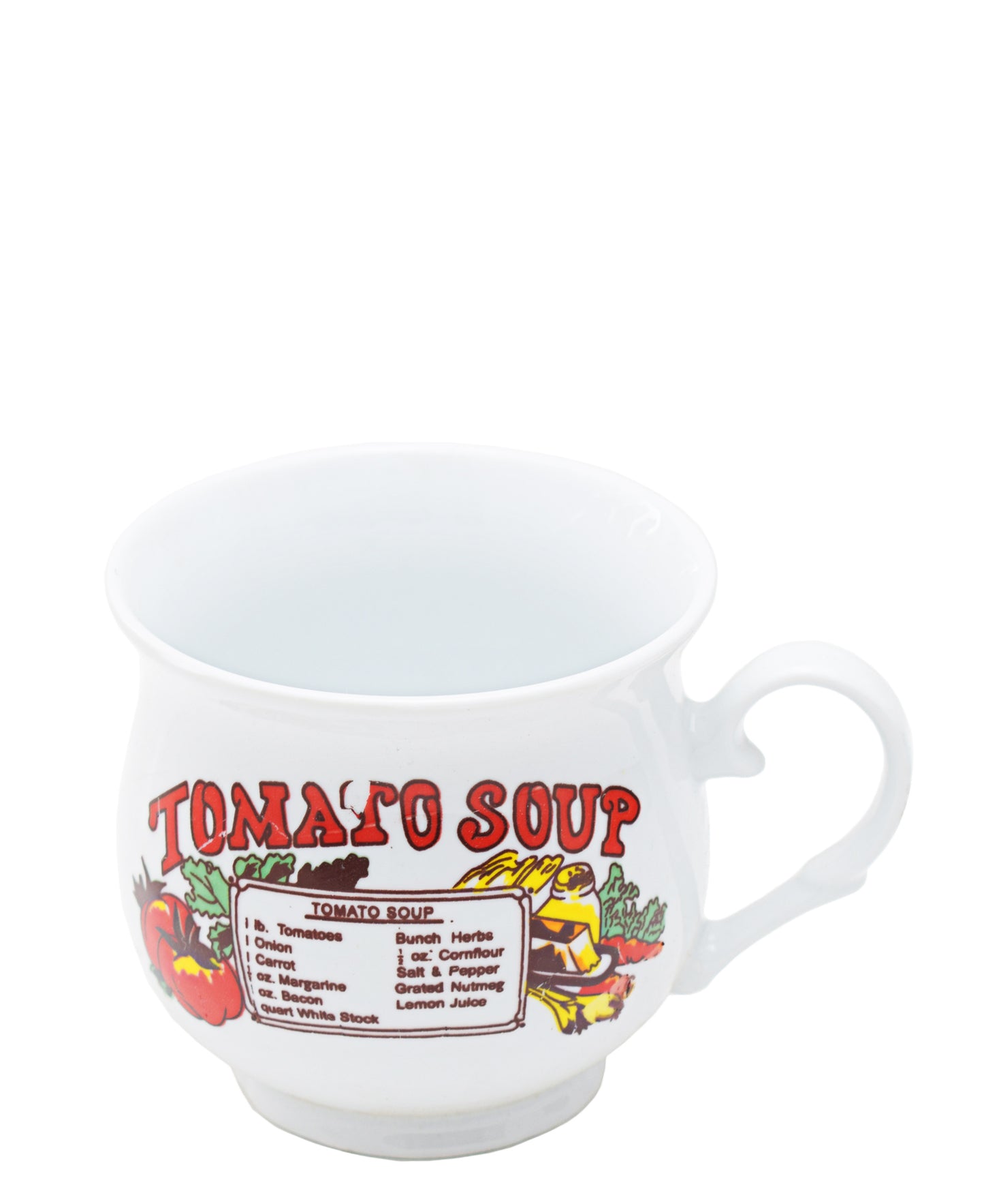 Kitchen Life Ceramic Soup Mug - White