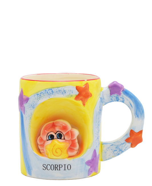 Kitchen Life Star Sign Scorpio Mug 300ML - Yellow