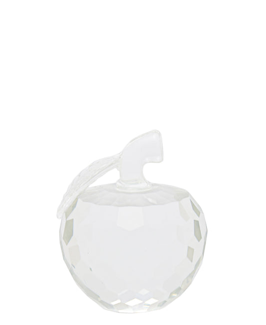 Urban Decor Ornamental Crystal Clear Apple 5cm - Clear