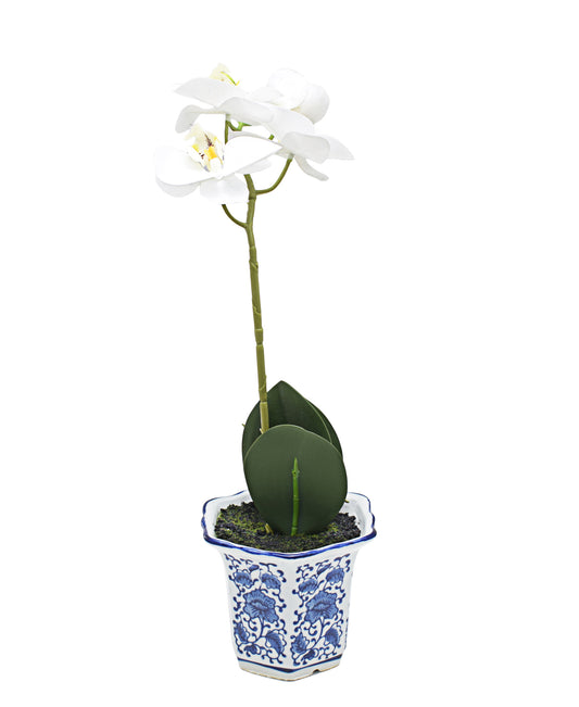 Urban Decor 38cm Real Touch Orchid - White