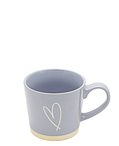 Kitchen Life Hand Drawn Ceramic Mug - Grey