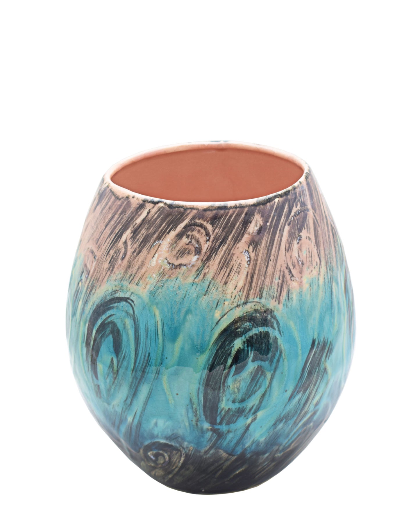 Urban Decor Iridescent Vase - Blue