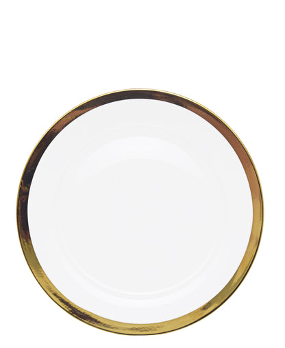 Kitchen Life Dinner 3 Piece Set - White and Gold Rim