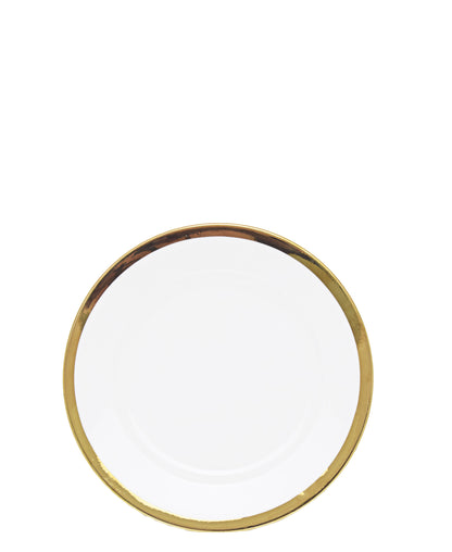 Kitchen Life Dinner 3 Piece Set - White and Gold Rim