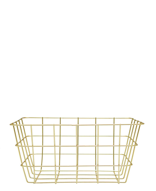 Kitchen Life 24cm Fruit Basket - Gold