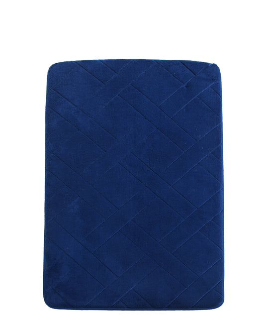 Urban Decor Memory Foam Bathroom Mat 50 x 80mm - Blue