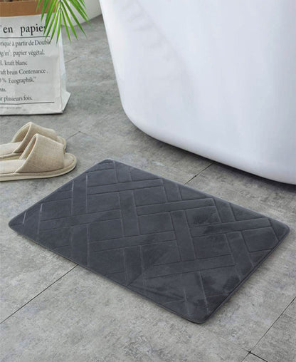 Urban Decor Memory Foam Bathroom Mat 50 x 80mm - Dark Grey