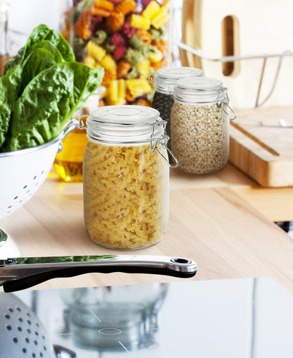 Glass Storage Jar with Clip Top Lid