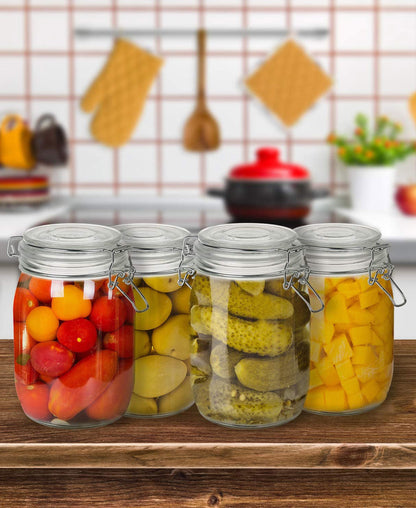 Glass Storage Jar with Clip Top Lid