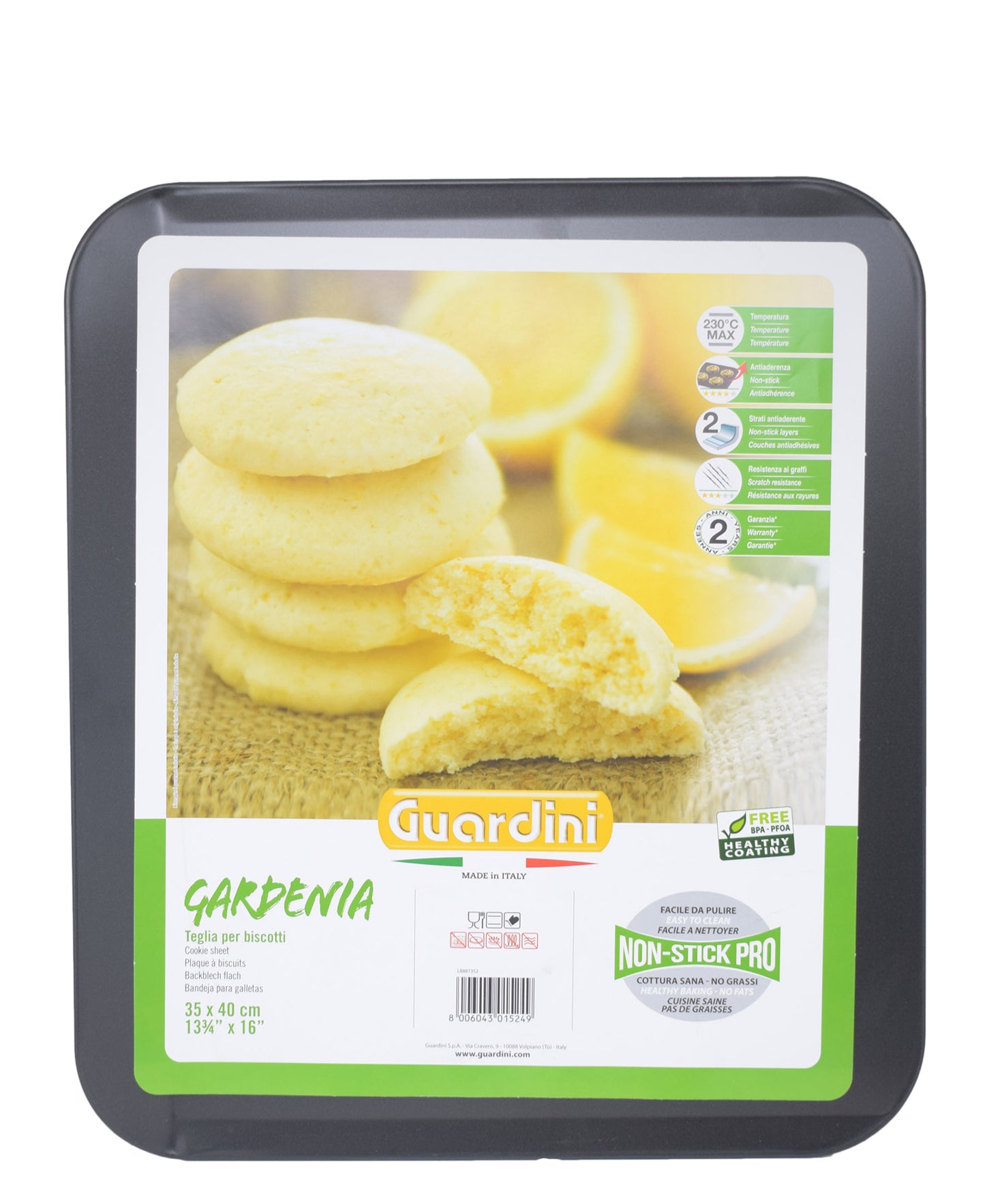 Guardini Gardenia Cookie Sheet 40cm - Black