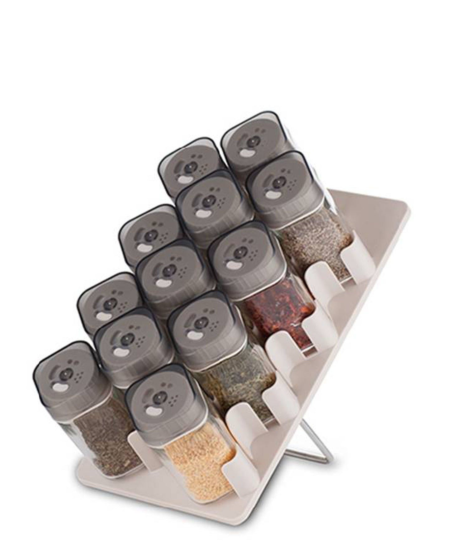 Aqua 12 Piece Spice Rack 100ML - Grey