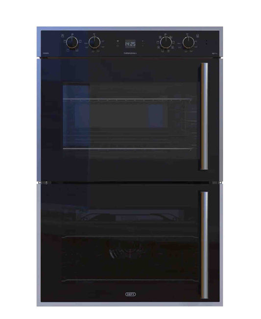 Defy 80l Gourmet Multifunction Double Oven - Black