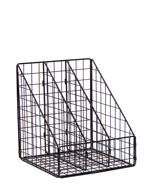 Fine Living 3 Sectional File Holder - Black