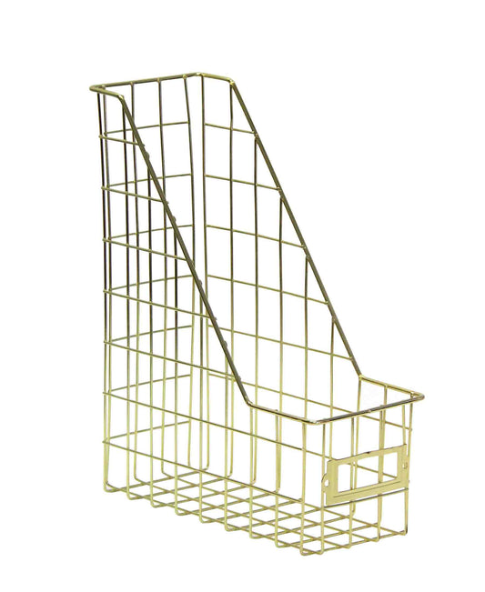 Fine Living File Holder - Gold