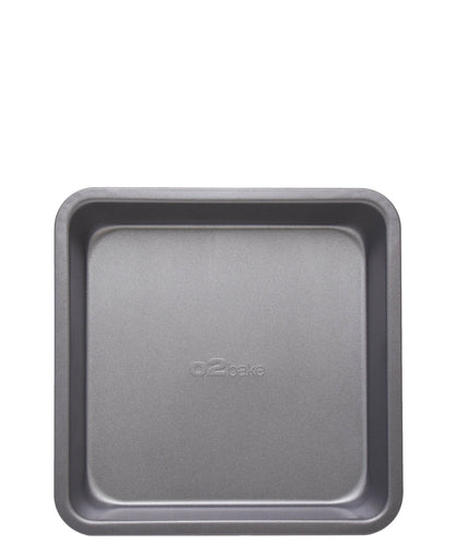 O2 Bakeware Non Stick Square Cake Pan 22.5cm - Grey