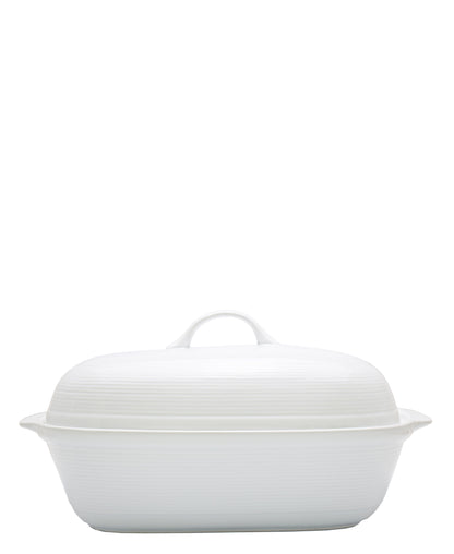 Eetrite Rectangular Casserole With Lid 37.5cm - White