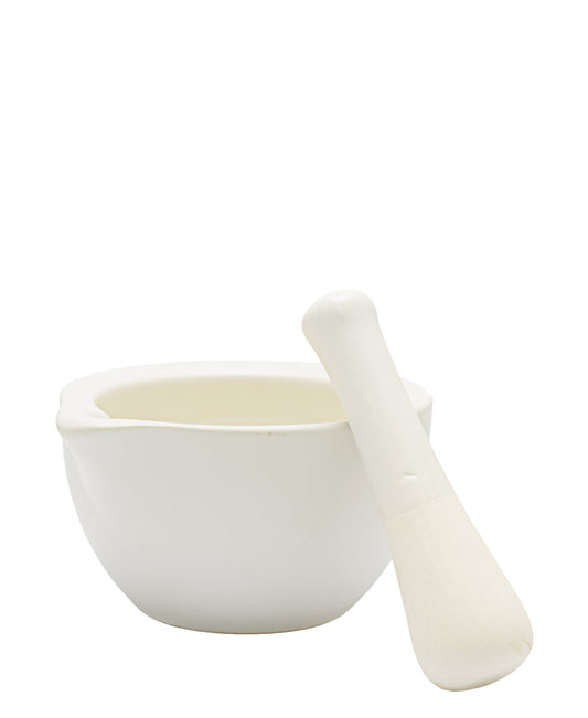 Eetrite Stoneware Mortar & Pestle - White