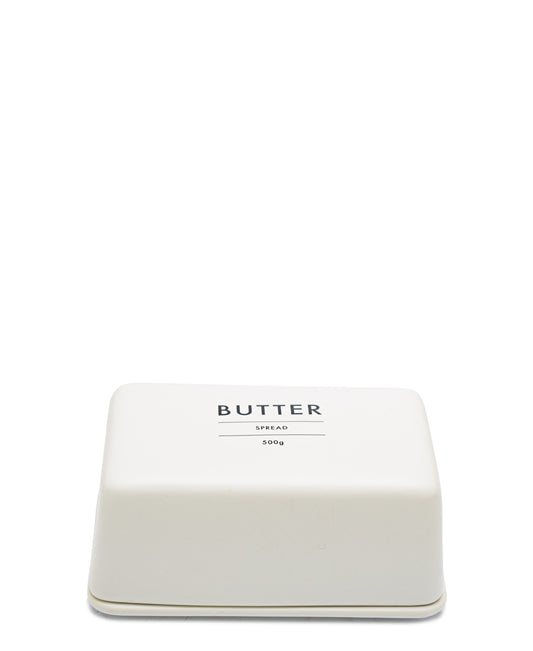 Eetrite Stoneware Butter Dish - White