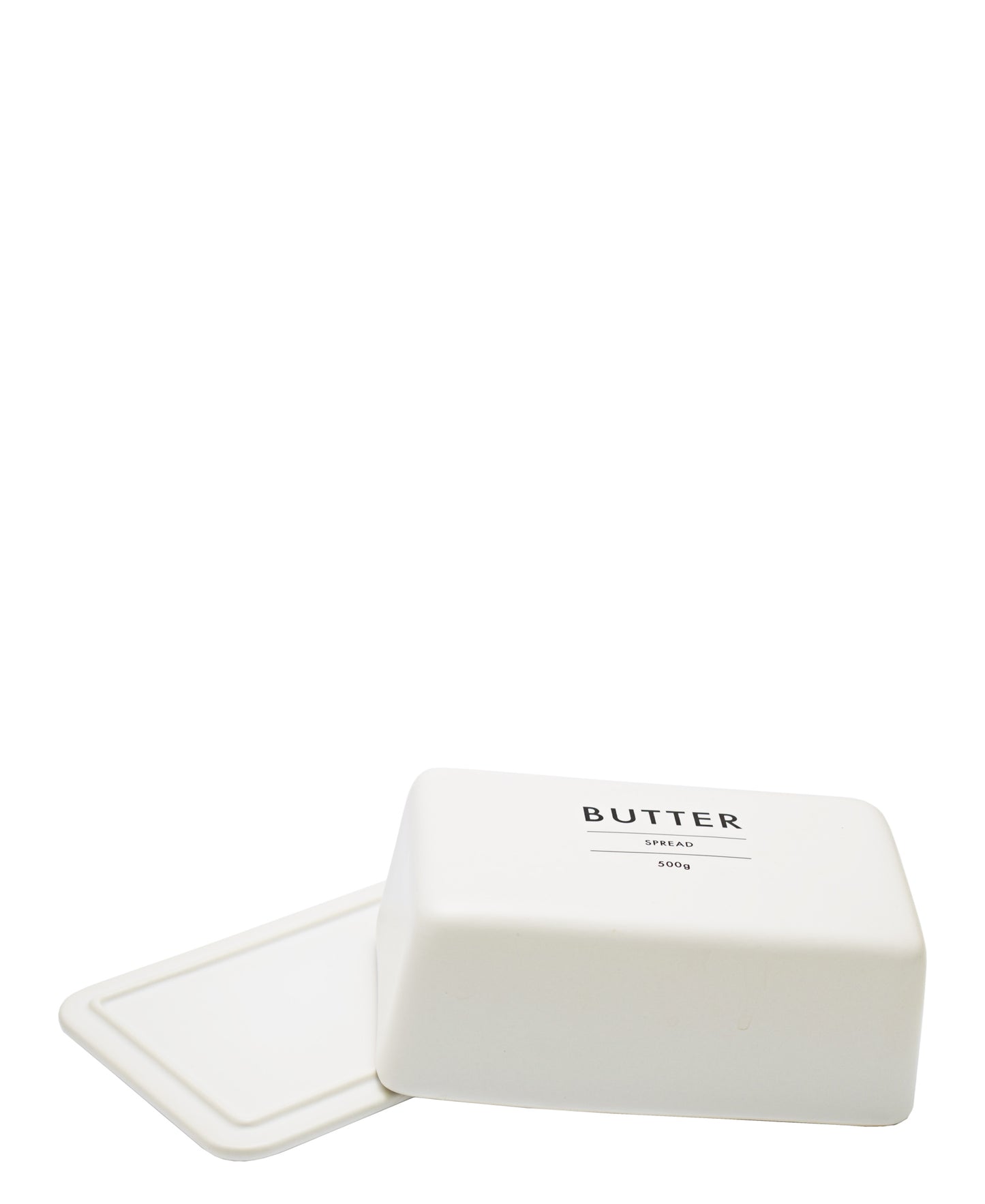 Eetrite Stoneware Butter Dish - White