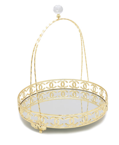 Bursa Collection LV Design Basket - Gold