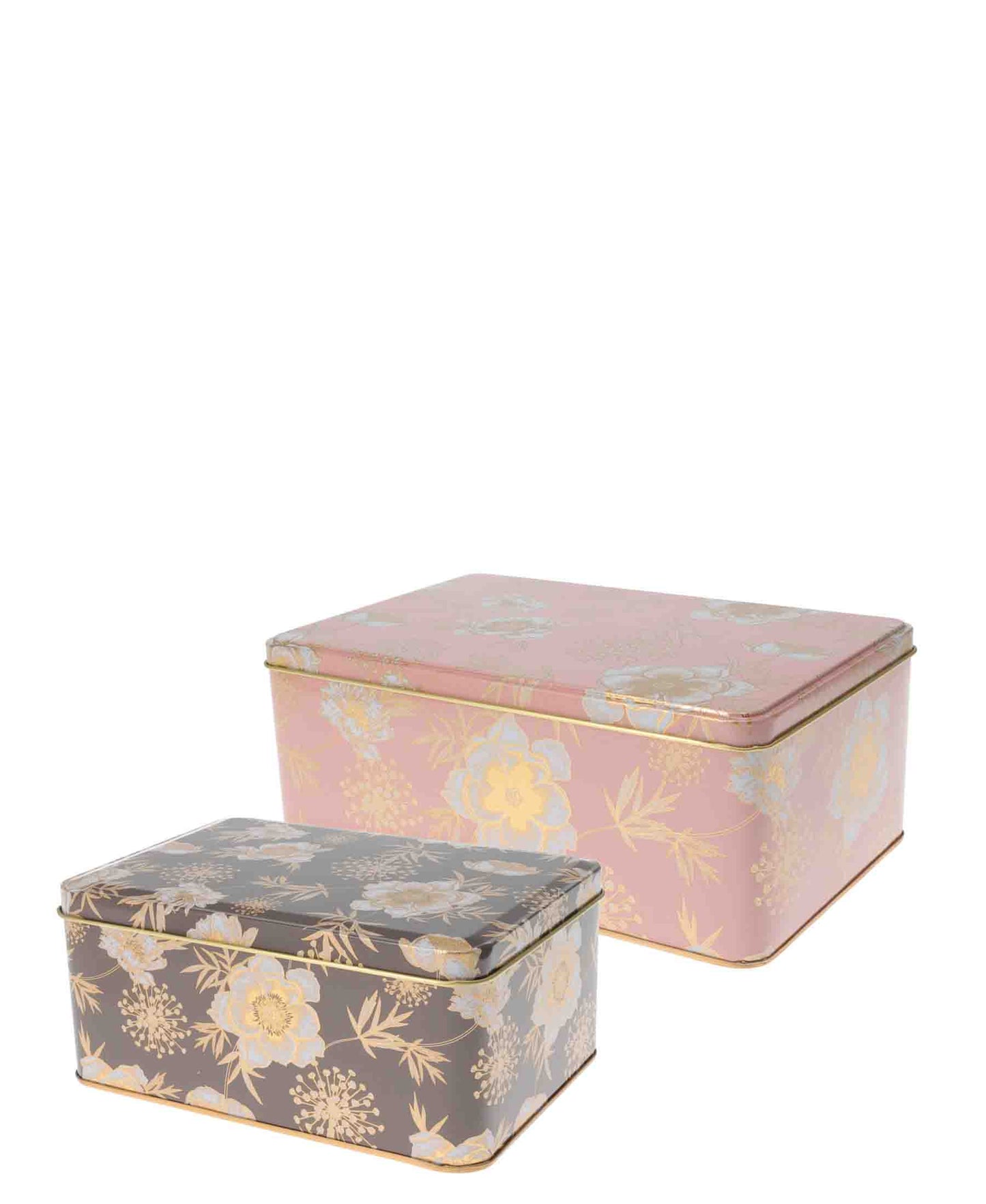 Kitchen Life 3 Piece Cookie Storage Box Set - Floral